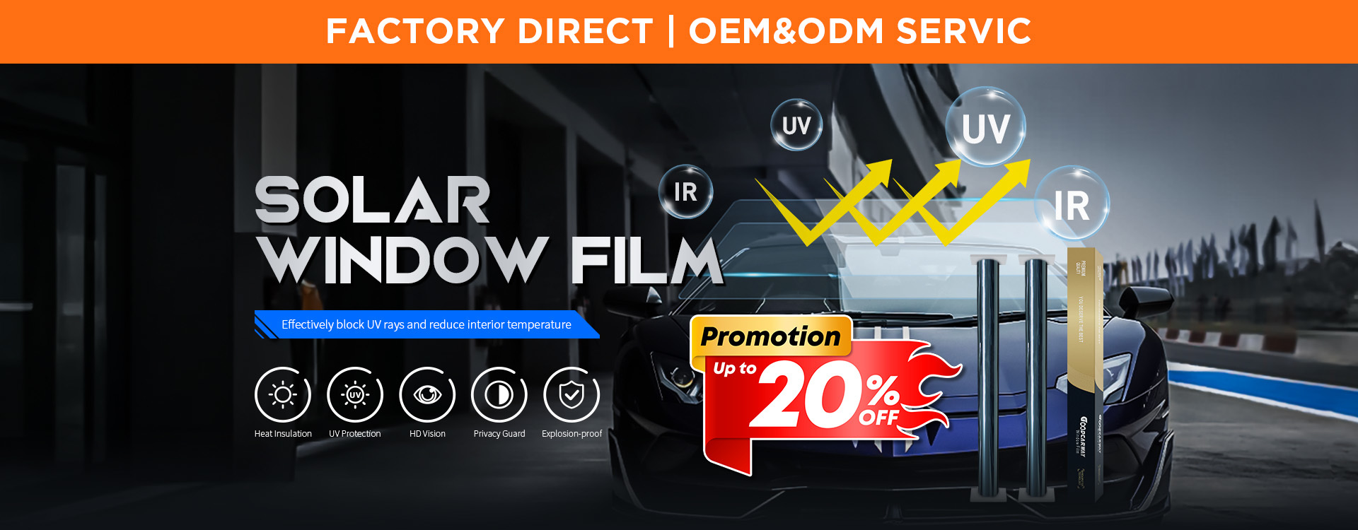 calidad Película de la protección de la pintura del coche fábrica